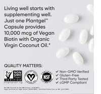 Thumbnail for Sports Research® Hair Essentials Pack - Vanilla Collagen Powder Protein Supplement (40 Servings) and Biotin (Vitamin B7) 10,000mcg with Organic Coconut Oil (120 Softgels)