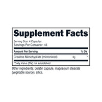 Thumbnail for Nutricost Creatine Monohydrate 3,000mg, 180 Capsules (750mg Per Capsule) - Gluten Free, Non-GMO