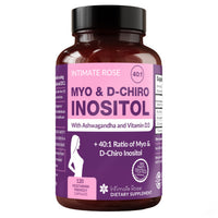 Thumbnail for Intimate Rose Myo-Inositol & D-Chiro Inositol Supplement for Women - Hormone Balance & Ovarian Support for Women - Ideal 40:1 Ratio, Vitamin D3 + Ashwagandha