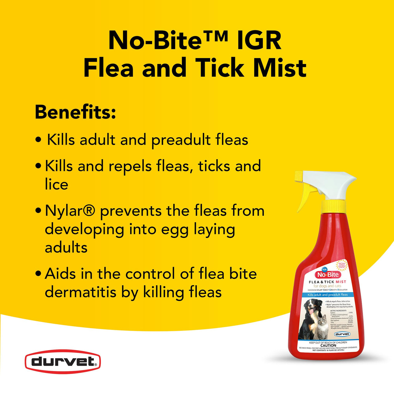 Durvet No-Bite IGR Mist, Pint