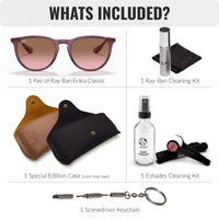 Thumbnail for Ray-Ban RB4171 Erika Classic Phantos Shape Sunglasses for Men and Women- Timeless Classic Sun Glasses with Modern Elegance - Premium UV Protection - Designer Men's and Women's Sunglasses