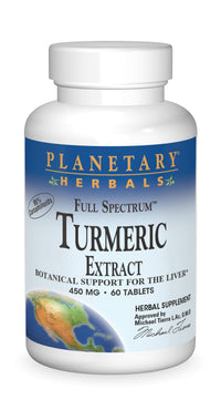 Thumbnail for Planetary Herbals Full Spectrum Turmeric Extract Tablets, 450 mg, 60 Count