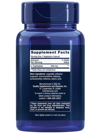 Thumbnail for Life Extension L-Tryptophan, 500 mg, Encourages Healthy Serotonin Levels and Promotes Healthy Sleep, Mood, Stress Response & Satiety, Gluten-Free, Non-GMO, Vegetarian, 90 Capsules
