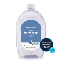 Thumbnail for Amazon Basics Gentle & Mild Clear Liquid Hand Soap Refill, Triclosan-Free, Dermatologist-Tested, pH Balanced, Cruelty-Free, 50 Fluid Ounces, 1-Pack (Previously Solimo)