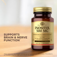 Thumbnail for Solgar Inositol 500 mg - 100 Vegetable Capsules - Supports Cellular Function & Brain Health - Vegan, Gluten Free, Dairy Free, Kosher - 100 Servings