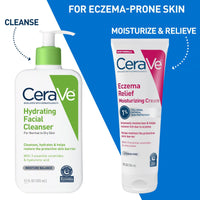 Thumbnail for CeraVe Eczema Relief Moisturizing Cream with Colloidal Oatmeal, Shea Butter & Vitamin E For Dry Skin & Itchy Skin Relief, Steroid Free & Paraben Free, 8oz