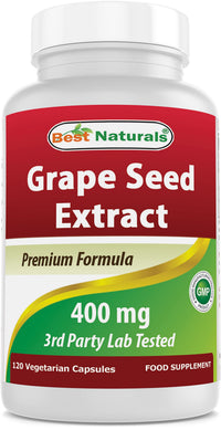 Thumbnail for Best Naturals Grape Seed Extract 400 mg Veggie Capsule, 120 Count