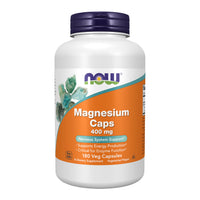 Thumbnail for NOW Foods Supplements, Magnesium 400 mg, Enzyme Function*, Nervous System Support*, 180 Veg Capsules