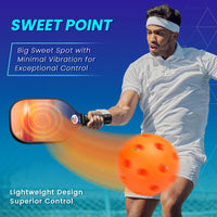 Thumbnail for Pickleball Paddles Set of 2 or 4, USAPA Approved Pickleball Paddles Set with 4 Pickleball Balls and Pickleball Carry Bag, Fiberglass Pickle Ball Rackets 2 Pack Gifts for Beginners&Pros(Sunset 2)