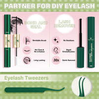 Thumbnail for KEYYOU Fairy Lash Clusters Kit, Manga Eyelash Extension Kit at Home, 144pcs D Curl Wispy Natural Invisible Band Lash with Waterproof Lash Extensions Kit (Fairy-D-8-18MIX)