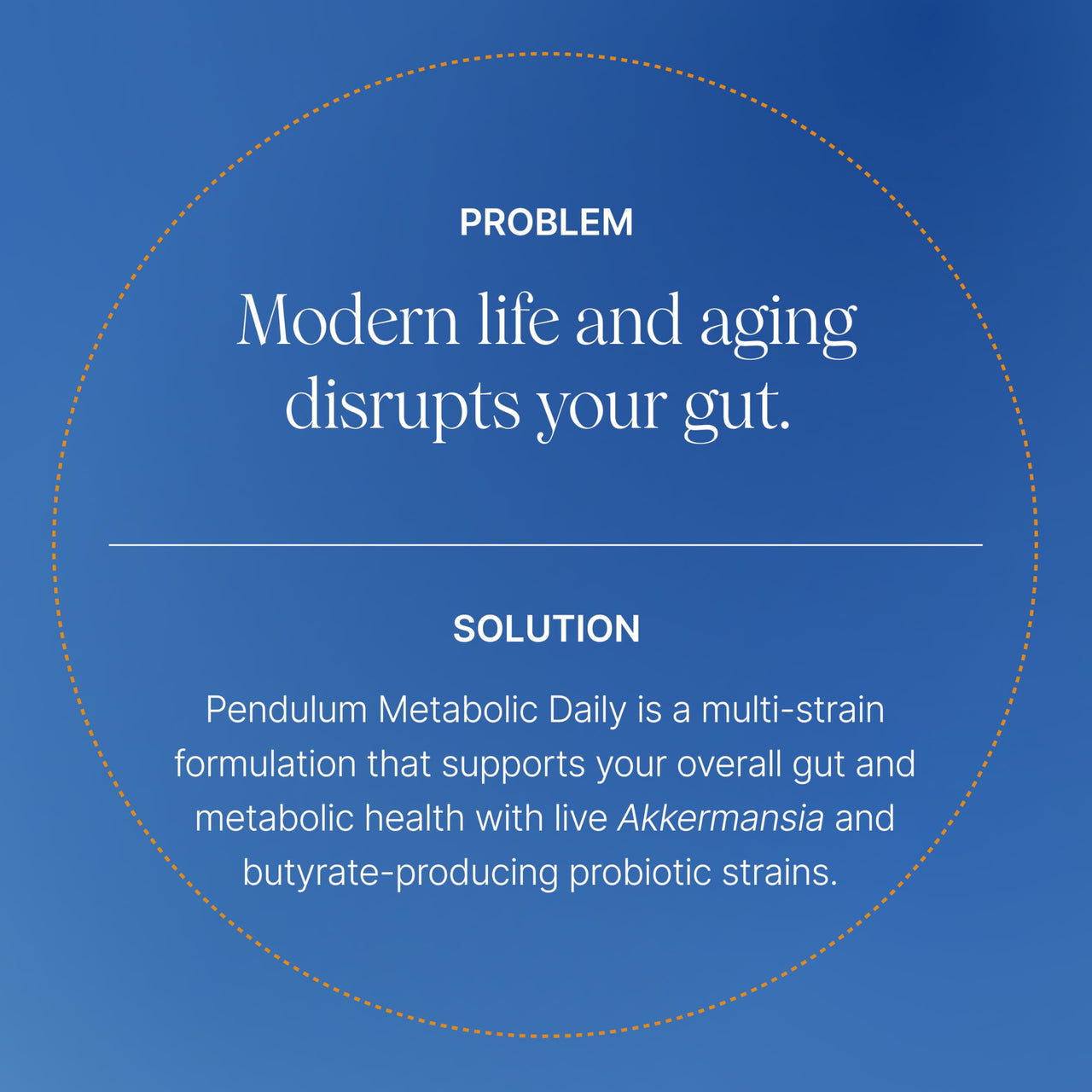 Pendulum Metabolic Daily - Multi-Strain Probiotic with Akkermansia muciniphila to Support Metabolism and Sustain Energy Levels - for Women and Men - 30 Capsules (1 Pack)
