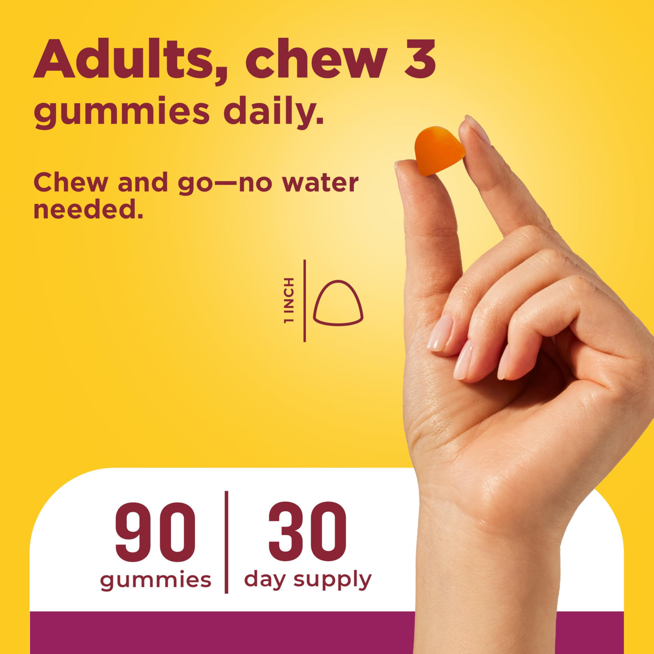 Nature Made Advanced Womens Gummy Multivitamins with Magnesium Citrate, Calcium, B Vitamins, Multivitamin Gummies for Women, 90 Multi Vitamin Gummies, 30 Day Supply