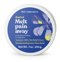 Thumbnail for ASUTRA Magnesium Body Butter Lotion with Capsaicin, 7 oz - Warming Sensation, Temporary Relief from Muscle Discomfort and Soreness, Shea Butter & Almond Oil Moisturizer, Premium-Quality Magnesium