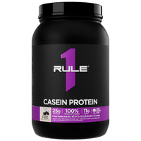 Thumbnail for Rule 1 Proteins Casein Protein - 25g Protein and 11g EAAs Per Serving from Slow-Release Micellar Casein for Overnight Recovery and Sustained Delivery Between Meals (2 Pounds, Cookies & Crème)