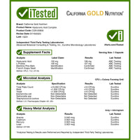 Thumbnail for California Gold Nutrition Hyaluronic Acid Complex with L-Proline, French Grape Seed and French Maritime Pine Bark Extract, 60 Veggie Capsules