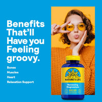 Thumbnail for Natures Life Renewing Magnesium 500 mg - Plus Vitamin B-6 - Muscles and Nerves Support - Lab Verified (180 Servings, 180 VegCaps)