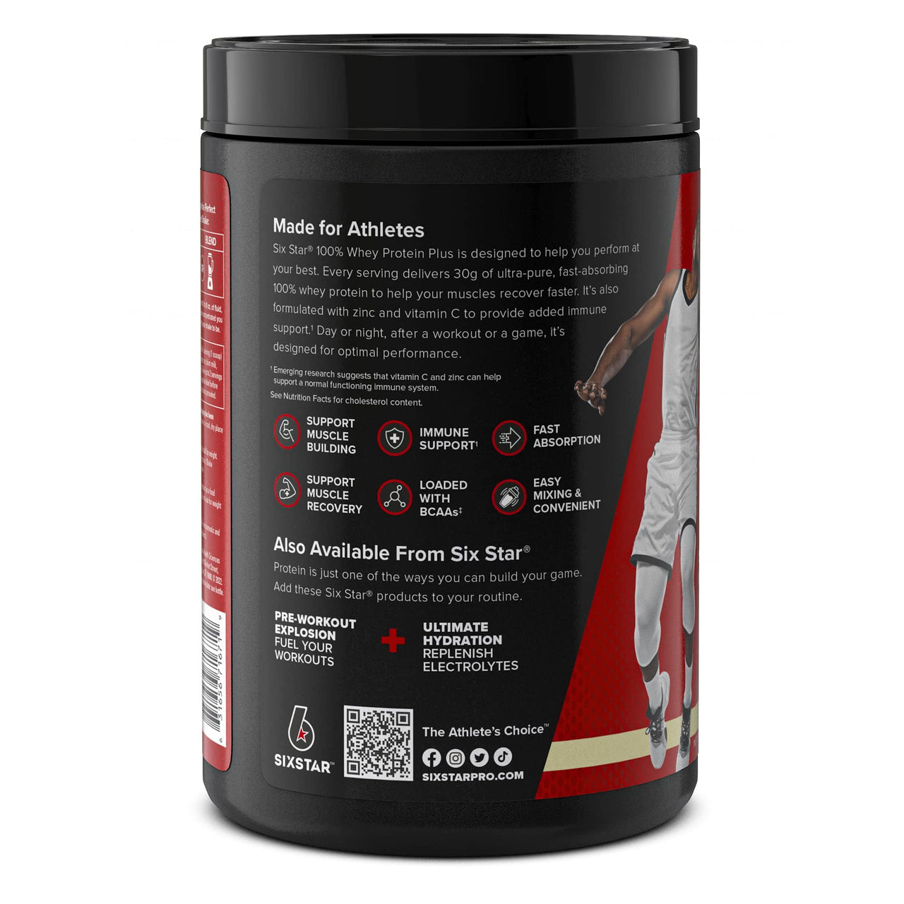 Whey Protein Powder | Six Star Whey Protein Plus | Whey Protein Isolate & Peptides | Lean Protein Powder for Muscle Gain | Muscle Builder for Men & Women | Vanilla, 2 lbs (Package May Vary)