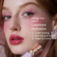 Thumbnail for Flower Knows Violet Strawberry Rococo Glowy Lip Gloss-Moisturizing Tinted Lip Oil-Hydrating Lip Makeup for Girls&Women-Vegan & Cruelty-Free-0.12 Fl Oz,1 Count (G04 Blackberry Jam)