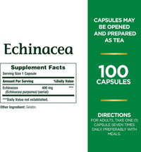 Thumbnail for Nature's Bounty Echinacea 400mg Capsules