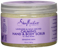 Thumbnail for Shea Moisture Lavender & Wild Orchid Calming Hand & Body Scrub, 12 Ounce