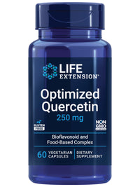 Thumbnail for Life Extension Optimized Quercetin 250 mg Supports Immune Health, Heart Health, Non-GMO, Gluten Free - 60 Vegetarian Capsules
