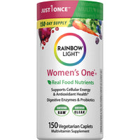 Thumbnail for Rainbow Light Womens One High-Potency Daily Multivitamin, Womens Multivitamin Provides High-Potency Immune Support, With Vitamin C, Biotin and Ashwagandha, Vegetarian, 150 Count