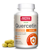 Thumbnail for Jarrow Formulas Quercetin 500mg Capsules - 200 Veggie Caps - Supports Antioxidant Status, Cardiovascular Health & Immune Health - 200 Servings