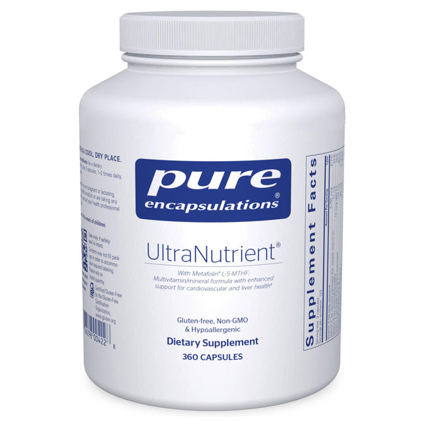 Pure Encapsulations UltraNutrient - Minerals & Multivitamins - Supports Liver & Heart Health* - Supplement for Antioxidants - with Vitamin C, CoQ10 - Non-GMO * Gluten-Free - 360 Capsules