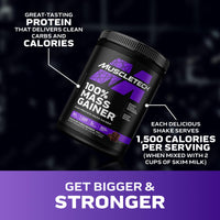Thumbnail for MuscleTech High Protein Mass Gainer for Men & Women - Protein Powder Shakes for Weight Gain, Muscle Building & Recovery with Creatine Monohydrate - Chocolate Fudge Brownie, 5.15 Pound