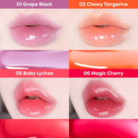Thumbnail for COLORGRAM FRUITY GLASS GLOSS 05 BABY LYCHEE | Non-Sticky Glossy Lip Tint with Glass-Like Shine | Long-Lasting Hydrating Lip Gloss for Smooth & Plump Lips