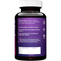 Thumbnail for MRM Nutrition Vitamin B‑12 with Folic Acid 2000 mcg - For Women & Men - Methylcobalamin B12 Lozenges for Cellular Energy & Nervous System Support, Enhanced Absorption, Vegan, Non GMO - 60 Servings