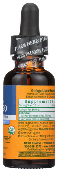 Thumbnail for Herb Pharm, Ginkgo Organic, 1 Fl Oz