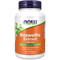 Thumbnail for NOW Foods Supplements, Boswellia Extract 500 mg in MCT Oil Base, Balanced Immune Response*, 90 Softgels
