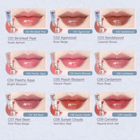 Thumbnail for Flower Knows Butterfly Cloud Collar Glossy Lipstick,Hydrating Solid Lip Gloss,Moisturizing Pink Tinted Lip Balm,Long Lasting Lip Gloss in Balm for Girls&Women,(C06 Cardamom)