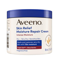 Thumbnail for Aveeno Skin Relief Intense Moisture Repair Body Cream with Triple Oat & Shea Butter Formula, Helps Heal, Repair & Restore Very Dry Skin with Long-Lasting Moisture, Fragrance-Free, 11 oz