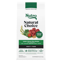 Thumbnail for Nutro Natural Choice Dry Dog Food, Adult Dog Food Dry Lamb and Brown Rice Recipe, 5 lbs.