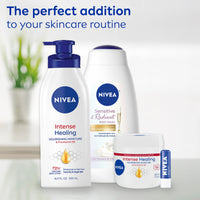 Thumbnail for NIVEA Intense Healing Body Cream, Non-Greasy Daily Moisturizer for Dry Skin, Enriched with Provitamin B5, Moisturizes Up To 72 Hours, 13.5 Oz Jar
