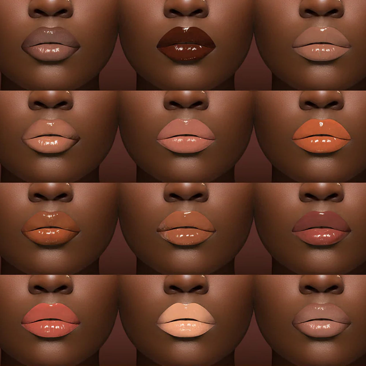 Juvia's Place Coffee Shop Lip Gloss - Mochaccino - Hydrating Butter Lip Gloss for Women, Long-Lasting Shine, Moisturizing Glass-like Finish, Plumping Non-sticky, Suitable for every vibe