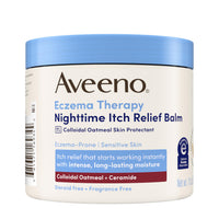 Thumbnail for Aveeno Eczema Therapy Nighttime Itch Relief Balm, Colloidal Oatmeal Formula Instantly Soothes Itchy, Eczema-Prone Skin, Moisturizing Balm for Sensitive Skin, Steroid- & Fragrance-Free, 11 oz