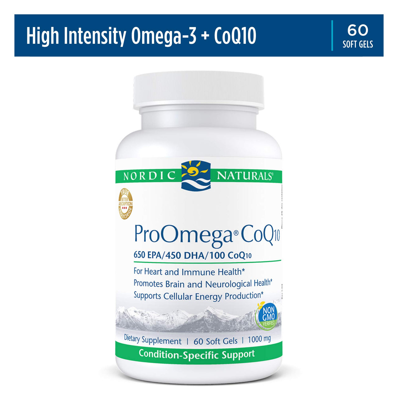ProOmega CoQ10 1000mg 60 Softgels