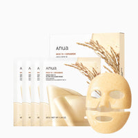 Thumbnail for ANUA Rice 70 Glow Collagen Mask, Overnight Face Mask for Glass Skin, Ceramide, Collagen Facial Mask, Skin Moisture Barrier, Tightening Care, Natural Color, Korean Skin Care (38g, 4ea)