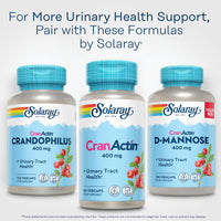 Thumbnail for SOLARAY CranActin Cranberry Extract 400 mg - Cranberry Supplements for Women and Men - Bladder and Urinary Tract Health Support with Vitamin C - Vegan, 60-Day Guarantee (60 CT)