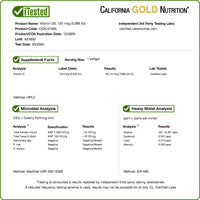 Thumbnail for California Gold Nutrition Vitamin D3 Supplement Support for Healthy Bones & Teeth - Immune System Support - Gluten Free, Non-GMO - 125 mcg (5,000 IU) - 90 Fish Gelatin Softgels