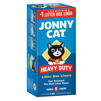 Thumbnail for Jonny Cat Litter Box Liners: Heavy Duty - Tear & Leak Resistant - Drawstring Close - Jumbo, 5 Count