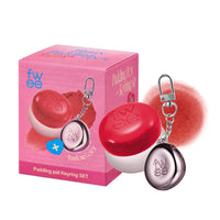 Thumbnail for fwee Blurry Pudding Pot + Keychain SET | Airbrushed Blush & Lip, Buildable Pigment, Long-lasting, Lightweight, Easy to Blend, Natural Soft Matte Finish Makeup – Ambitious (Warm Red) | 0.17 oz