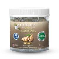 Thumbnail for Three Lollies Queasy Drops - Ginger Flavor - Relief from Nausea & Travel Sickness, Soothes a Dry Mouth & Settles Stomach - Natural Ingredients - 32 ct