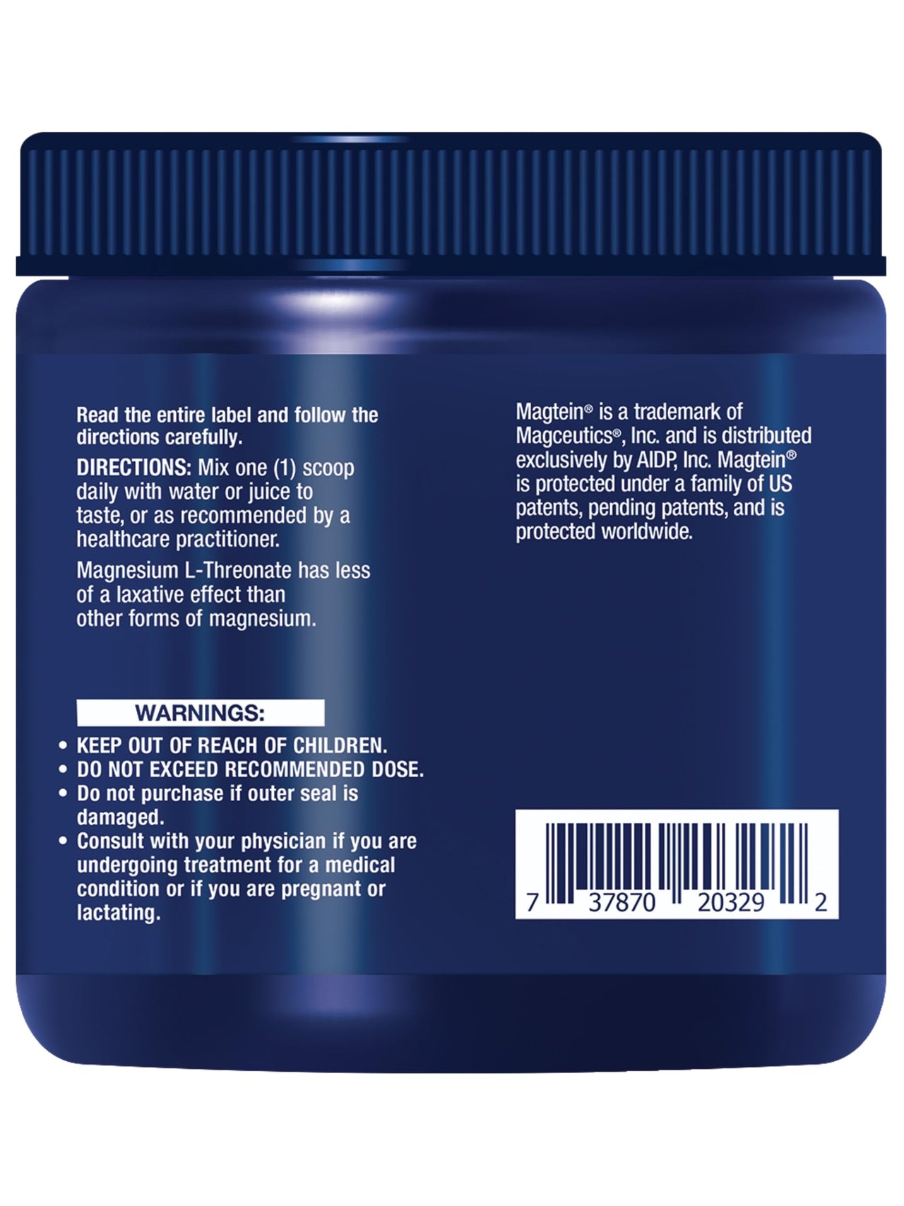 Life Extension Neuro-Mag Magnesium L-Threonate Powder (Tropical Punch) - Ultra-Absorbable - Supports Memory, Focus, Cognitive Function & Mood - Gluten No, Non-GMO, Vegetarian (30 Servings)