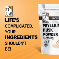 Thumbnail for It's Just! - Psyllium Husk Powder, Easy Mixing Dietary Fiber, Cleanse Your Digestive System, Finely Ground Powder, Ideal for Keto Baking, Non-GMO (Unflavored, 10oz (Pack of 1))