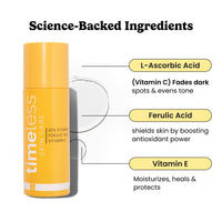 Thumbnail for Timeless Skin Care Vitamin C Serum with Vitamin E & Ferulic Acid - Brightening Serum - for Oily & Dry Skin - Fragrance-Free - 4 oz