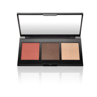 Thumbnail for LAURA GELLER NEW YORK Multitasking Eye Lip Cheek Palette Cream to Powder Trio, Nudes